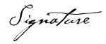 Signature